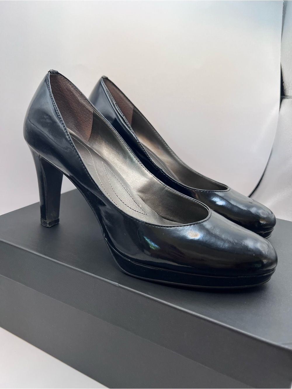 Tahari Black Patent High Heels - Women's
